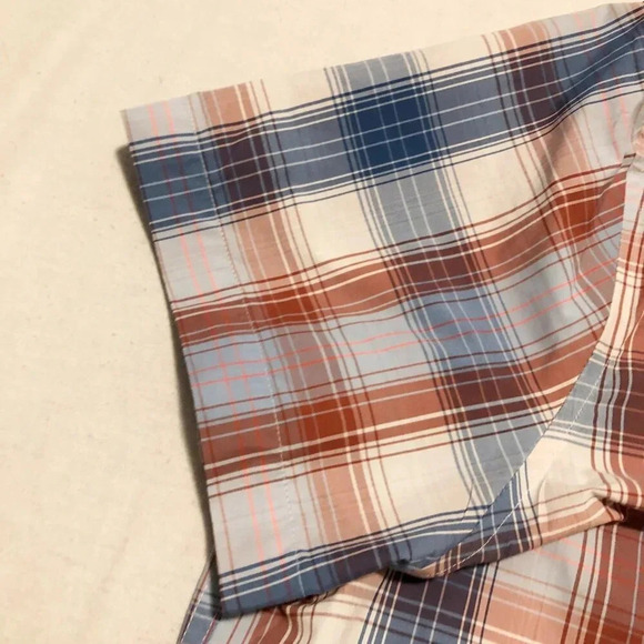 Eddie Bauer Travex Button Shirt Womens  Size XL Plaid Short Sleeve Shirt - Picture 6 of 16